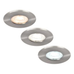 Lexco Tauri Fixed  Fire Rated LED Downlight Brushed Nickel 8W 500-800lm