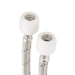Hep2O Push-Fit Flexible Tap Connectors 22mm x 3/4" x 300mm 2 Pack