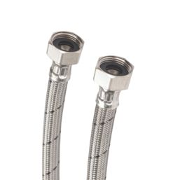 Hep2O Push-Fit Flexible Tap Connectors 22mm x 3/4" x 300mm 2 Pack