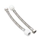 Hep2O Push-Fit Flexible Tap Connectors 22mm x 3/4" x 300mm 2 Pack