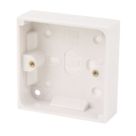 Essentials  1-Gang Surface Pattress  Back Box 25mm