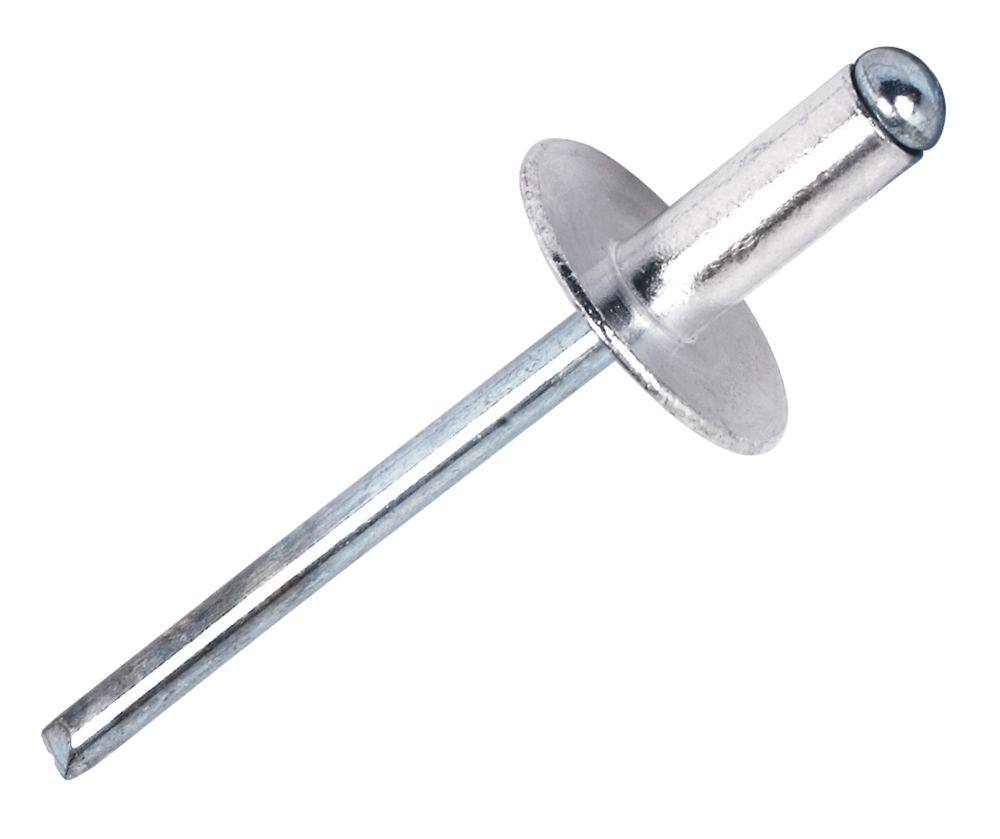 Flange Rivets 4.8mm x 12mm 250 Pack - Screwfix