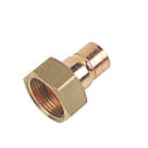 Flomasta  Copper End Feed Straight Tap Connector 15mm x 3/4"