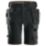 Snickers 6175 Stretch Work Shorts Black 35" W