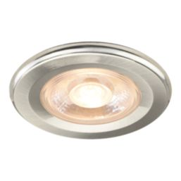 LAP Myko  Fixed  Fire Rated LED Smart Downlights Brushed Chrome 4.7W 520lm 3 Pack