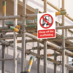 Essentials  "Keep Off The Scaffolding" Sign 500mm x 300mm