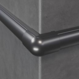 D-Line Black Micro+ Trunking External Bends 20mm x 10mm 2 Pack