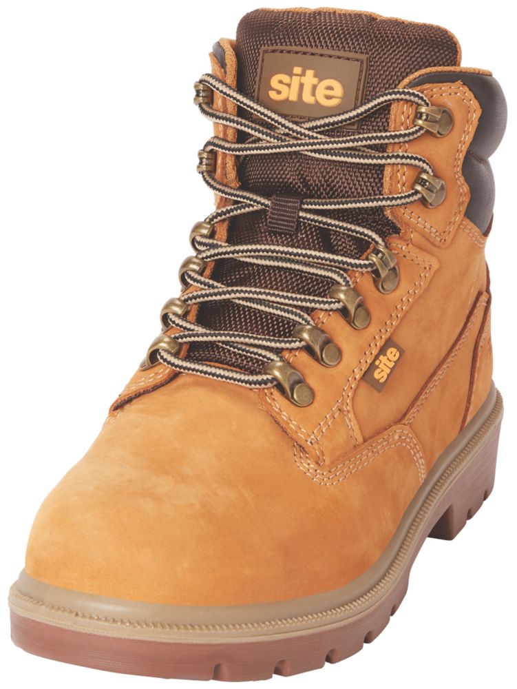 Site Skarn Size 4 Womens Honey Steel Toe Cap Safety Boots