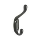 Decohooks Standard Two Prong Hook Matt Black 100mm