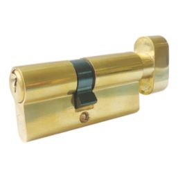 Smith & Locke  6-Pin Cylinder Thumbturn Lock 35-35 (70mm) Polished Brass
