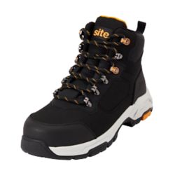 Site Stornes Size 8 Black Waterproof Steel Toe Cap Safety Boots Screwfix