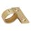 Smith & Locke Sash Window Ring Pull Polished Brass 42mm x 45mm