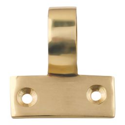 Smith & Locke Sash Window Ring Pull Polished Brass 42mm x 45mm