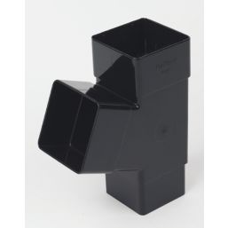 FloPlast  Square Pipe Branch Black 65mm