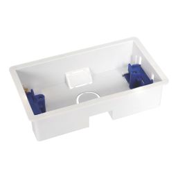 Essentials  2-Gang Dry Lining  Back Box 35mm 5 Pack