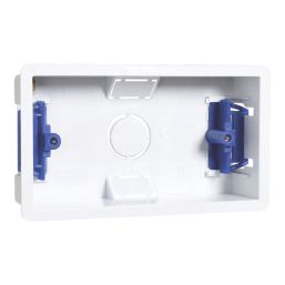 Essentials  2-Gang Dry Lining  Back Box 35mm 5 Pack