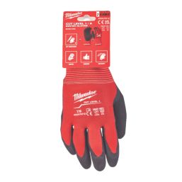 Milwaukee Winter Cut Level 1 Gloves Red/Black Large
