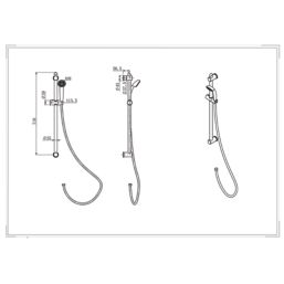 Highlife Bathrooms Retro Fit Shower Kit Chrome