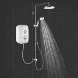 Mira Elite SE Dual White/Chrome 9.8kW  Silent Pumped Electric Shower