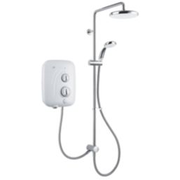 Mira Elite SE Dual White/Chrome 9.8kW  Silent Pumped Electric Shower