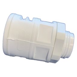 Deta Male Corrugated Conduit Adaptors 20mm White 5 Pack