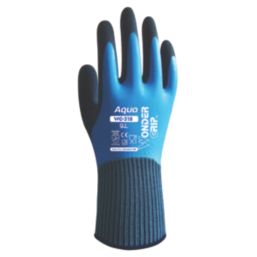 Wonder Grip WG-318 Aqua Gloves Blue Large