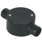 Deta TTE 2 Way 20mm Through Box Black