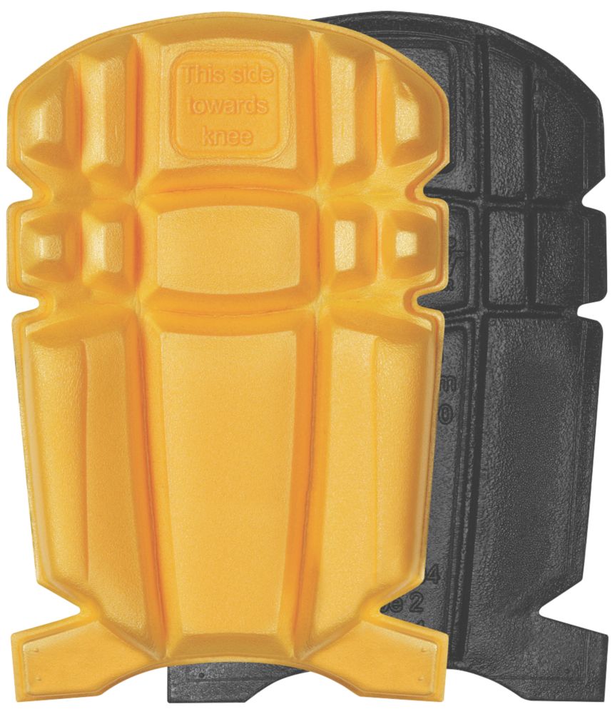 Snickers 9110 Hardwearing Knee Pad Inserts Black / Yellow Screwfix