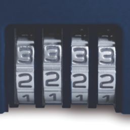 Squire  Weatherproof  Combination Block Padlock Blue 65mm