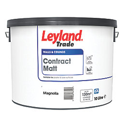 Leyland Trade Contract Matt Magnolia Emulsion Paint 10Ltr