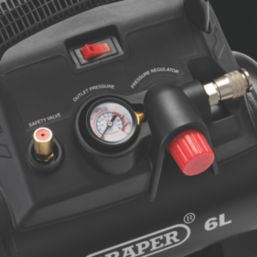 Draper 2115 6Ltr Brushless Electric Oil-Free Air Compressor 240V