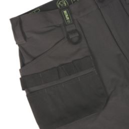 Apache Yellowknife Stretch Work Trousers Grey / Black 34" W 33" L