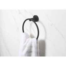 Bristan  Round Towel Ring Black