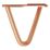 Rothley 2-Pin Hairpin Furniture Leg Polished Copper 100mm