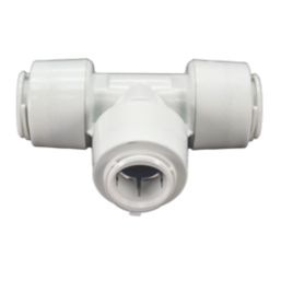 FloPlast FloFit+ Plastic Push-Fit Equal Tee 22mm