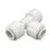 FloPlast FloFit+ Plastic Push-Fit Equal Tee 22mm