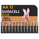 Duracell Plus AA Alkaline Alkaline Batteries 12 Pack