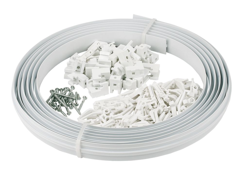 Curtain Track White 5m Curtain Fittings Screwfix Ie