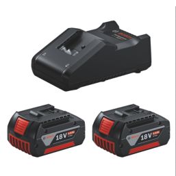 Bosch 0615A5008A 18V 2 x 4.0Ah Li-Ion AMPShare Brushless Cordless 3 Piece Kit