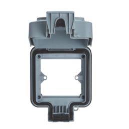 Contactum  IP55 1-Gang Weatherproof Outdoor Front Cover