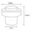 Smith & Locke Cylindrical Door Stop 50 x 43.5mm Satin Nickel