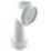 McAlpine MACFIT Rigid 90° Angled WC Long Pan Connector White 305mm