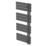 Flomasta Cantilever 1200mm x 500mm 1665BTU Anthracite Vertical Designer Radiator