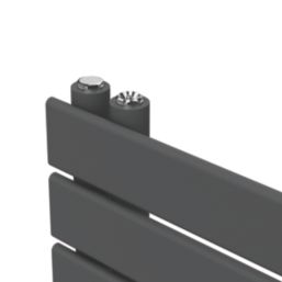 Flomasta Cantilever 1200mm x 500mm 1665BTU Anthracite Vertical Designer Radiator