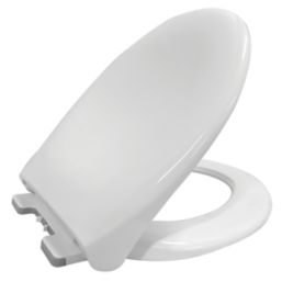 Soft-Close Toilet Seat Polypropylene White