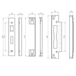 Smith & Locke Rebate Set 13mm Satin Stainless Steel