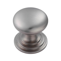 Fingertip Design Victorian Mushroom Cupboard Knob  Satin Stainless Steel