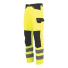Site Ovett Hi-Vis Trousers Yellow & Black 40" W 32" L