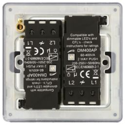 LAP  2-Gang 2-Way LED Dimmer Switch  Slate Grey