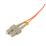 Labgear Duplex Multi Mode Orange SC- SC OM2 LSZH Fibre Optic Cable 3m